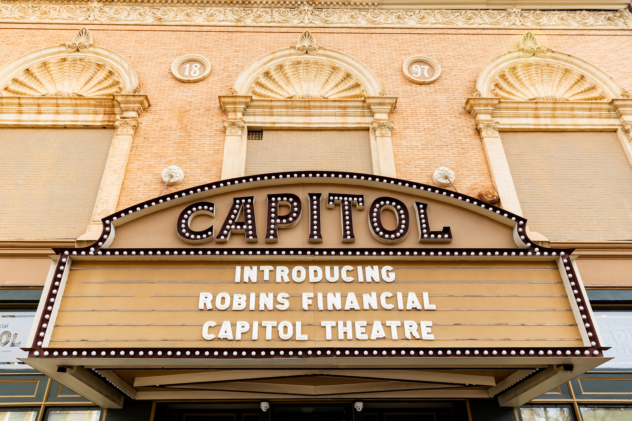 The marquee sign for the Capitol Theatre